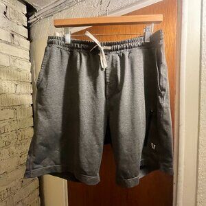 Vuori Sunday Performance Short Charcoal Heather Size Large